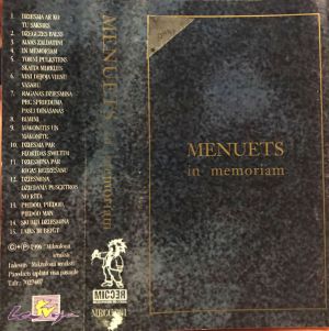 Menuets - In Memoriam (1996)