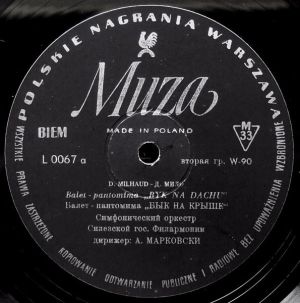 D. Milhaud / Д. Мило - Balet-pantomima „Byk Na Dachu“ = Балет-пантомима „Бык На Крыше“