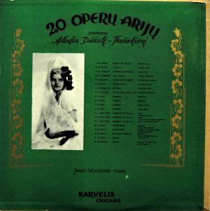Alodia Dičiūtė-Trečiokienė - 20 Operų Arijos - Alodia Dičiūtė-Trečiokienė Mezzo - Soprano (1959)