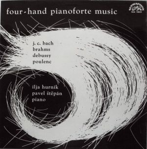 Brahms / Debussy / Poulenc / J. C. Bach / Ilja Hurník / Pavel Štěpán - Four-Hand Pianoforte Music (1967)