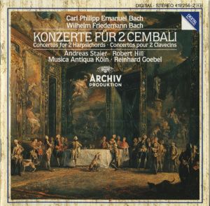 Musica Antiqua Köln / Reinhard Goebel / Andreas Staier / Carl Philipp Emanuel Bach / Wilhelm Friedemann Bach / Robert Hill (9) - Konzerte Für 2 Cembali = Concertos For 2 Harpsichords = Concertos Pour 2 Clavecins (1986)
