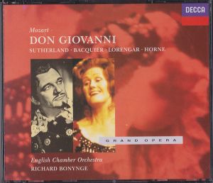 Mozart / Sutherland / Bacquier / Lorengar / Horne / English Chamber Orchestra / Richard Bonynge - Don Giovanni (1996)