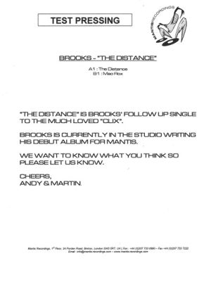 Brooks - The Distance (2001)