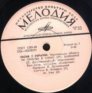 Смерічка - Пісня З України (2000)