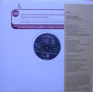 Ensemble Musica Antiqua De Vienne / Bernhard Klebel (2) - Concerts Et Danses De La Renaissance Dans Les Cours D'Europe