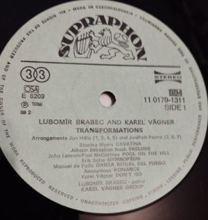 Lubomír Brabec / Karel Vágner - Transformations (1988)