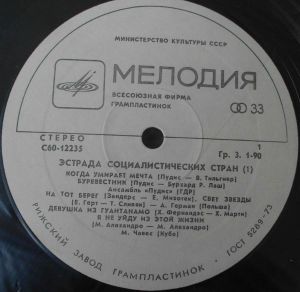 Various - Эстрада Социалистических Стран (1) (1979)