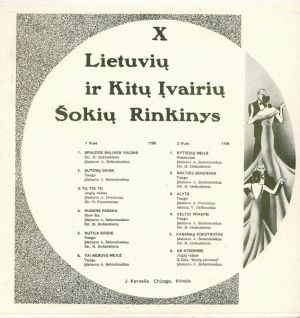 A. Šabaniauskas - X Lietuvių Ir Kitų Įvairių Šokių Rinkinys (1959)