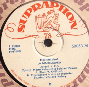 Skupina Václava Kučery - La Madrugada / Tu Solo Tu (1956)